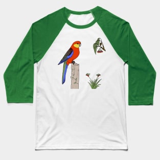 Western Rosella Baseball T-Shirt